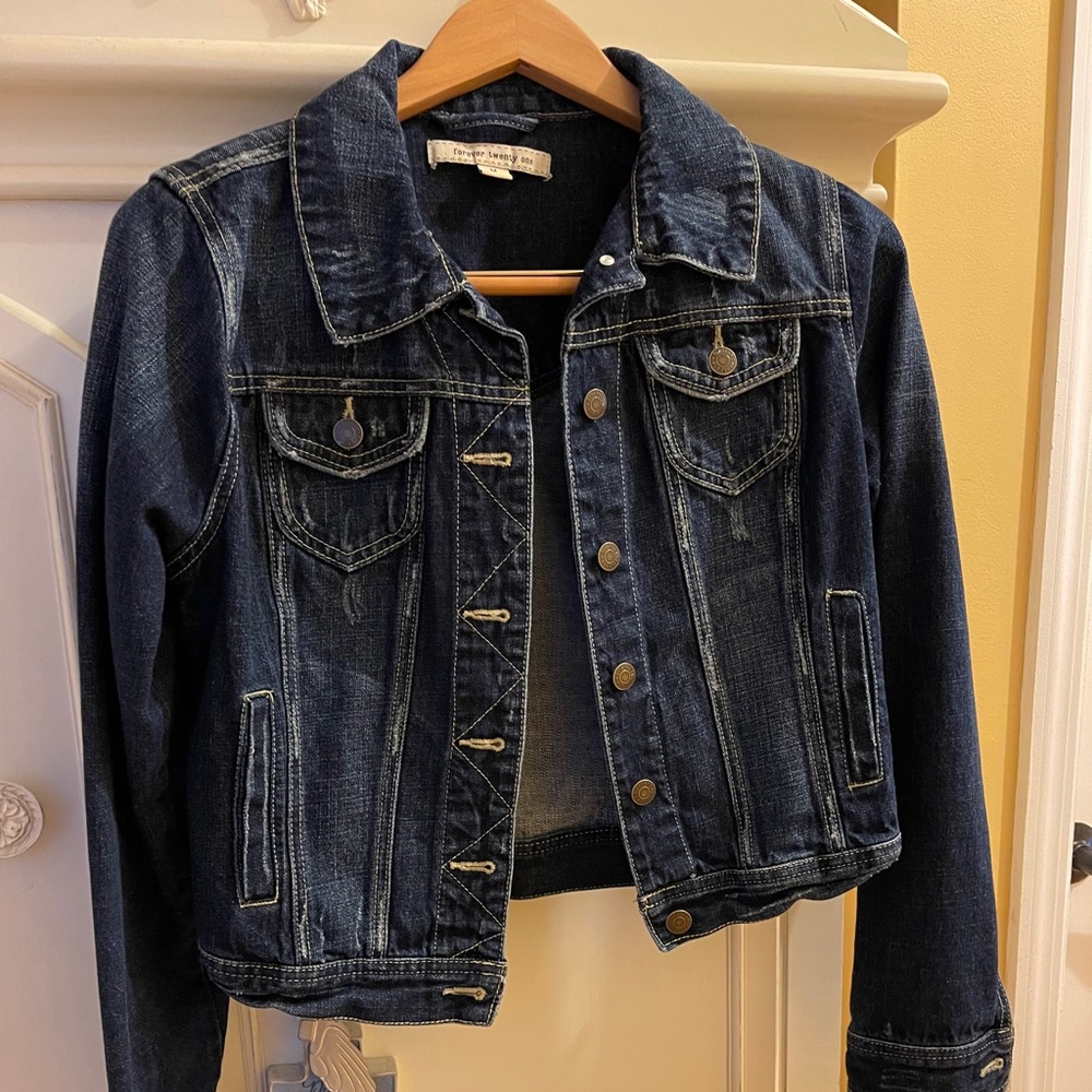 Womens Forever 21 Blue Denim Jacket